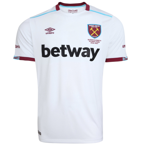 West Ham United Away 2016/17 Soccer Jersey Shirt
